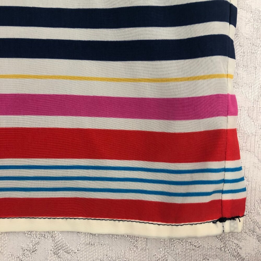 R MY Multi-Color Striped Flowy Lined Skirt with Zipper and Side Pockets Size XL - Picture 8 of 14